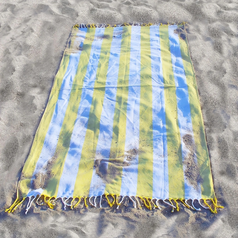 „Amazon temu“ tarpvalstybinis, karštai parduodamas vertikalių juostelių turkiškas medvilninis paplūdimio rankšluostis, atsparus smėliui, ypač didelis vonios rankšluostis, 200 x 90 cm