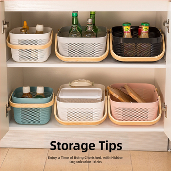 Prenosný úložný kôš za primeranú cenu, úložný kôš do domácnosti, kuchynský úložný kôš modrý, kôš na zeleninu a ovocie v japonskom štýle, úložný kôš do kúpeľne modrý