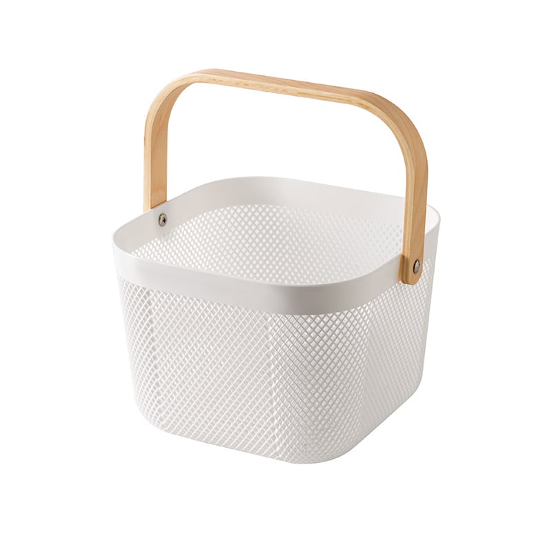 Преносима кошница за съхранение на подходяща цена, кошница за съхранение в домакинството, синя, кошница за съхранение в кухнята в японски стил, кошница за зеленчуци и плодове, синя, кошница за съхранение в банята