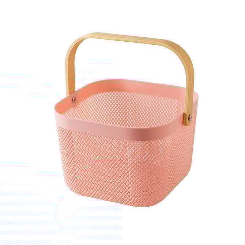 Преносима кошница за съхранение на подходяща цена, кошница за съхранение в домакинството, синя, кошница за съхранение в кухнята в японски стил, кошница за зеленчуци и плодове, синя, кошница за съхранение в банята