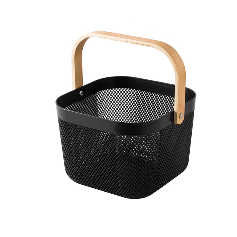 Преносима кошница за съхранение на подходяща цена, кошница за съхранение в домакинството, синя, кошница за съхранение в кухнята в японски стил, кошница за зеленчуци и плодове, синя, кошница за съхранение в банята