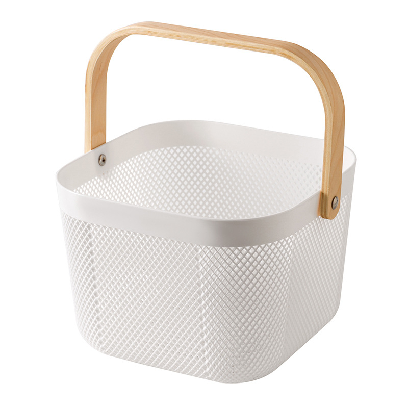 Преносима кошница за съхранение на подходяща цена, кошница за съхранение в домакинството, синя, кошница за съхранение в кухнята в японски стил, кошница за зеленчуци и плодове, синя, кошница за съхранение в банята