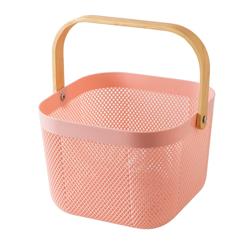Преносима кошница за съхранение на подходяща цена, кошница за съхранение в домакинството, синя, кошница за съхранение в кухнята в японски стил, кошница за зеленчуци и плодове, синя, кошница за съхранение в банята