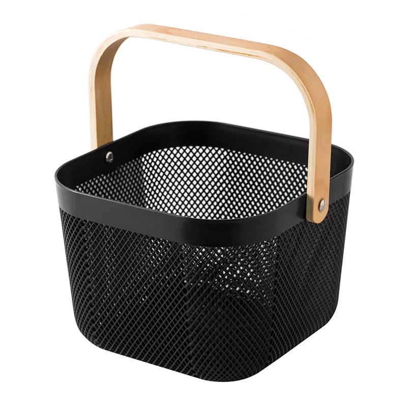 Преносима кошница за съхранение на подходяща цена, кошница за съхранение в домакинството, синя, кошница за съхранение в кухнята в японски стил, кошница за зеленчуци и плодове, синя, кошница за съхранение в банята