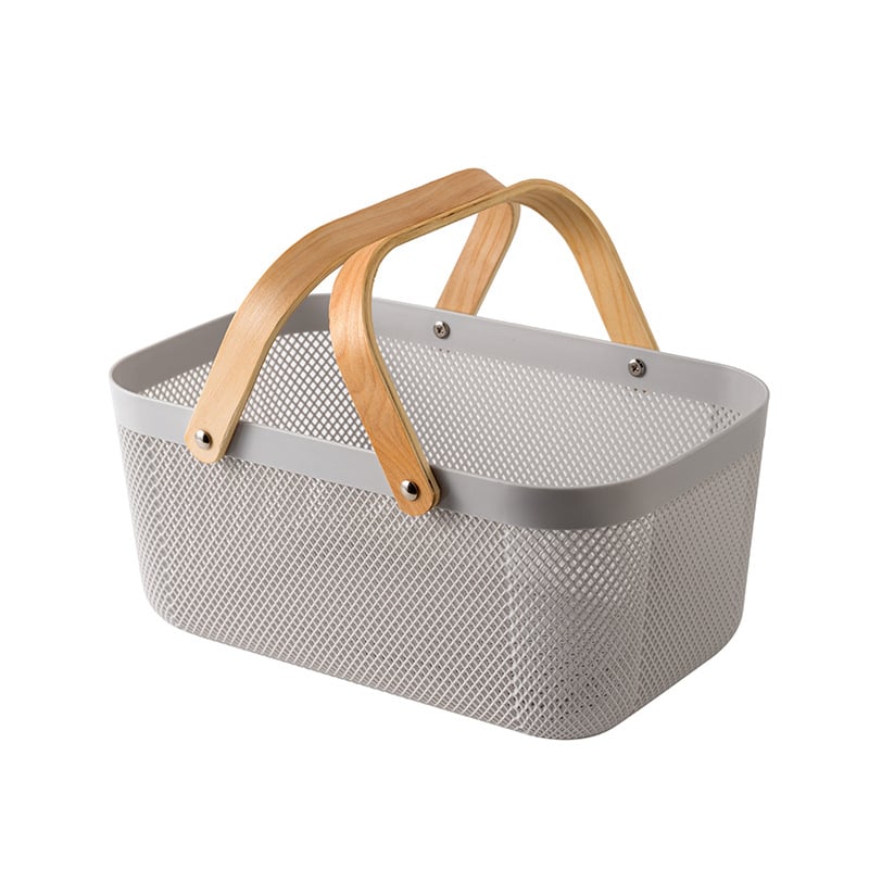 Преносима кошница за съхранение на подходяща цена, кошница за съхранение в домакинството, синя, кошница за съхранение в кухнята в японски стил, кошница за зеленчуци и плодове, синя, кошница за съхранение в банята