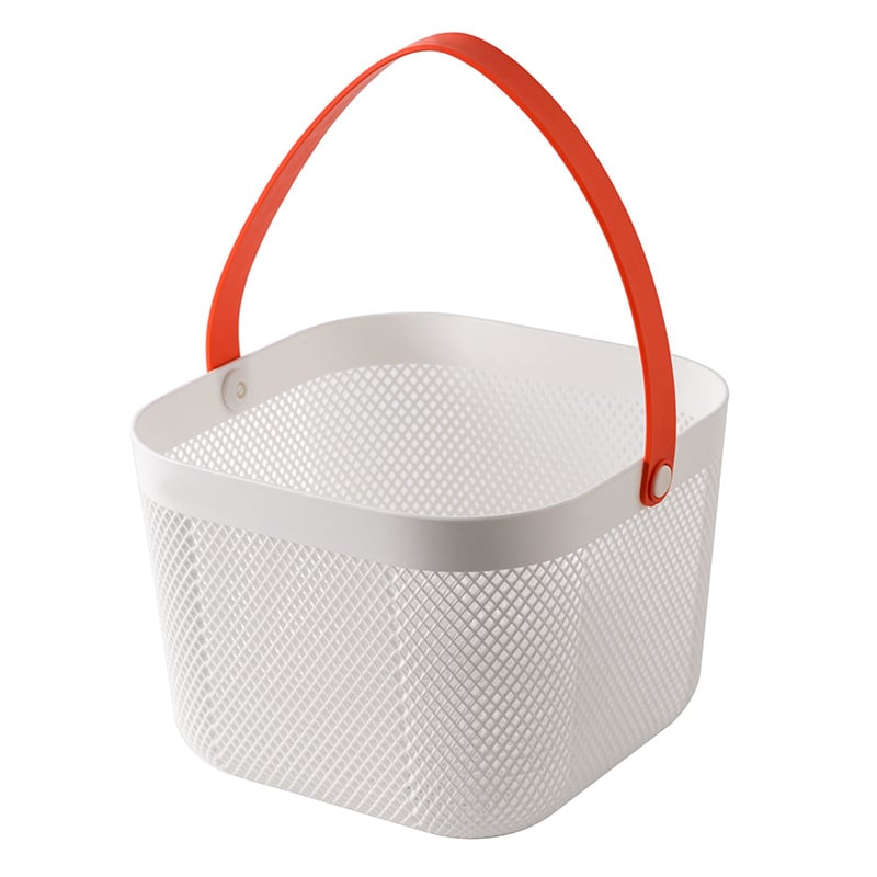 Преносима кошница за съхранение на подходяща цена, кошница за съхранение в домакинството, синя, кошница за съхранение в кухнята в японски стил, кошница за зеленчуци и плодове, синя, кошница за съхранение в банята