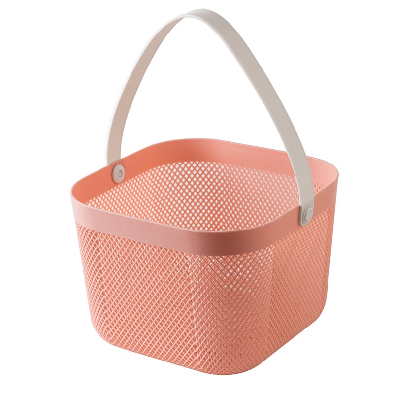 Преносима кошница за съхранение на подходяща цена, кошница за съхранение в домакинството, синя, кошница за съхранение в кухнята в японски стил, кошница за зеленчуци и плодове, синя, кошница за съхранение в банята