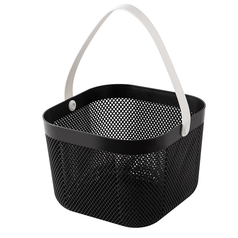 Преносима кошница за съхранение на подходяща цена, кошница за съхранение в домакинството, синя, кошница за съхранение в кухнята в японски стил, кошница за зеленчуци и плодове, синя, кошница за съхранение в банята