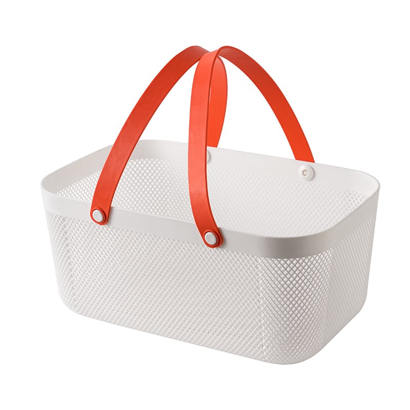 Преносима кошница за съхранение на подходяща цена, кошница за съхранение в домакинството, синя, кошница за съхранение в кухнята в японски стил, кошница за зеленчуци и плодове, синя, кошница за съхранение в банята