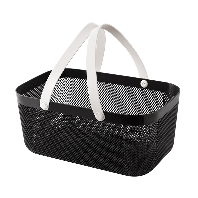 Преносима кошница за съхранение на подходяща цена, кошница за съхранение в домакинството, синя, кошница за съхранение в кухнята в японски стил, кошница за зеленчуци и плодове, синя, кошница за съхранение в банята