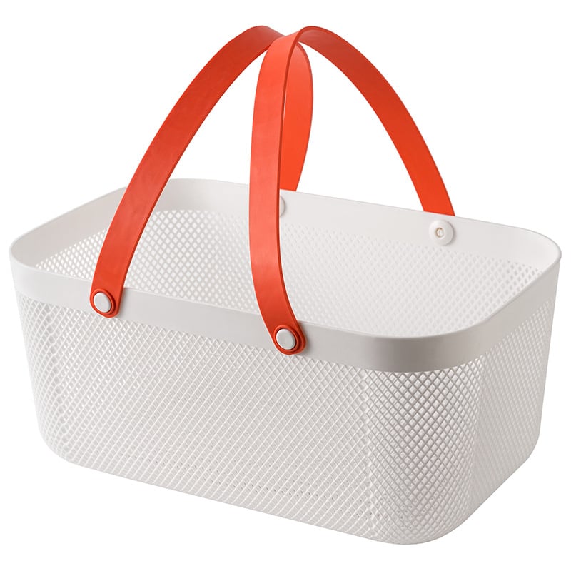 Преносима кошница за съхранение на подходяща цена, кошница за съхранение в домакинството, синя, кошница за съхранение в кухнята в японски стил, кошница за зеленчуци и плодове, синя, кошница за съхранение в банята