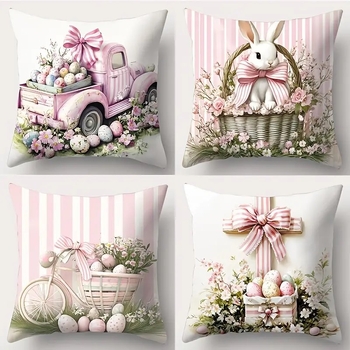 Διασυνοριακή Μαξιλαροθήκη για το Σπίτι Nordic Easter Bunny Μαξιλαροθήκη για τον Καναπέ Μαξιλαροθήκη για το Κομοδίνο Μαξιλαροθήκη για Λινά Χονδρική