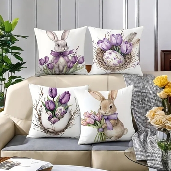 Διασυνοριακή Μαξιλαροθήκη για το Σπίτι Nordic Easter Bunny Μαξιλαροθήκη για τον Καναπέ Μαξιλαροθήκη για το Κομοδίνο Μαξιλαροθήκη για Λινά Χονδρική