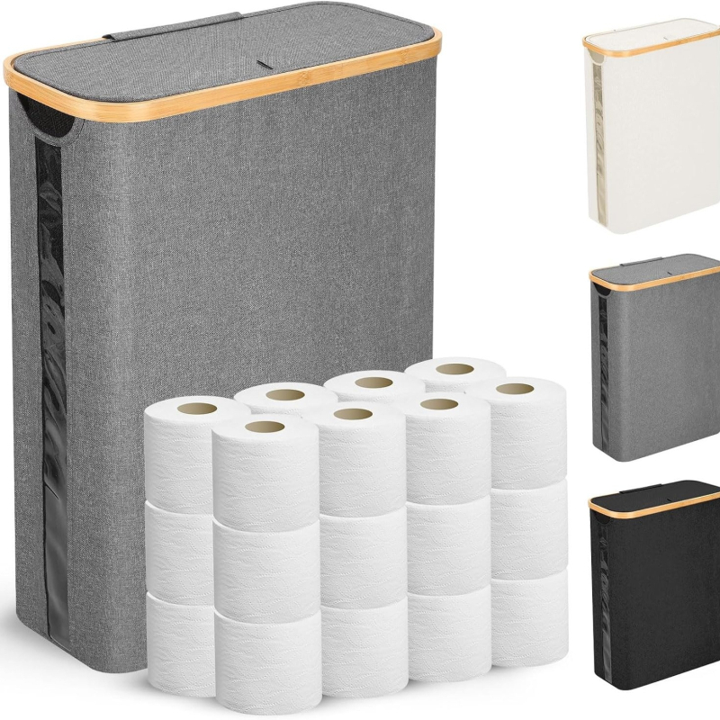 Coș de depozitare pentru prosoape de hârtie, perspectivă, uz casnic, hârtie igienică, prosoape diverse, coș de depozitare, cutie de depozitare impermeabilă pliabilă cu capac