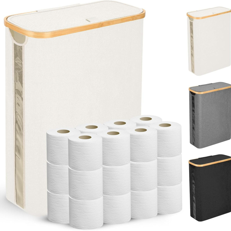 Coș de depozitare pentru prosoape de hârtie, perspectivă, uz casnic, hârtie igienică, prosoape diverse, coș de depozitare, cutie de depozitare impermeabilă pliabilă cu capac