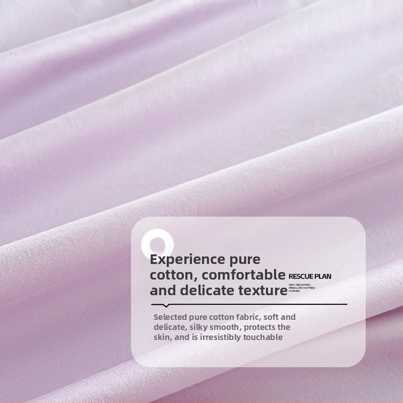 100 % Xinjiang medvilninis lovos užtiesalas, vientisas, grynos medvilnės lovos užtiesalas, vienspalvis čiužinio užtiesalas, dulkėms atsparus medvilninis lovos užtiesalo trijų dalių komplektas