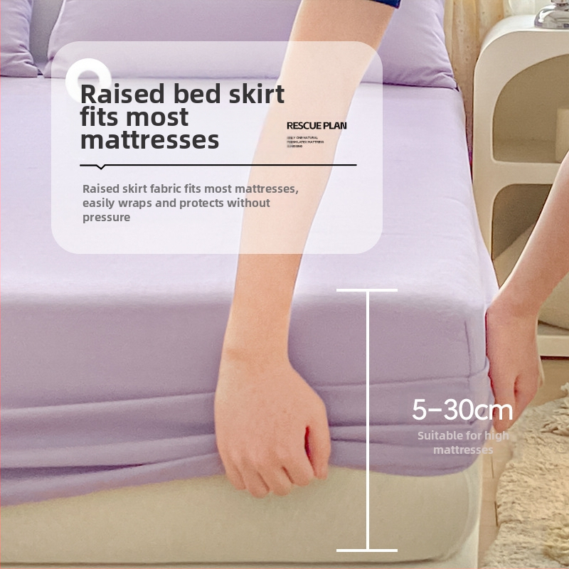 100 % Xinjiang medvilninis lovos užtiesalas, vientisas, grynos medvilnės lovos užtiesalas, vienspalvis čiužinio užtiesalas, dulkėms atsparus medvilninis lovos užtiesalo trijų dalių komplektas