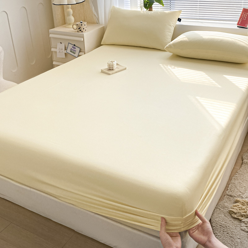 100 % Xinjiang medvilninis lovos užtiesalas, vientisas, grynos medvilnės lovos užtiesalas, vienspalvis čiužinio užtiesalas, dulkėms atsparus medvilninis lovos užtiesalo trijų dalių komplektas