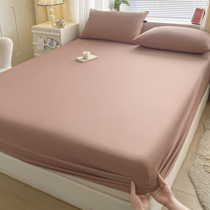 100 % Xinjiang medvilninis lovos užtiesalas, vientisas, grynos medvilnės lovos užtiesalas, vienspalvis čiužinio užtiesalas, dulkėms atsparus medvilninis lovos užtiesalo trijų dalių komplektas