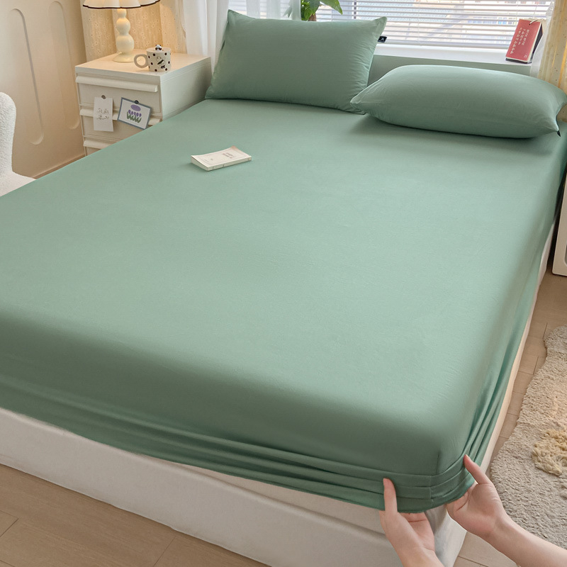 100 % Xinjiang medvilninis lovos užtiesalas, vientisas, grynos medvilnės lovos užtiesalas, vienspalvis čiužinio užtiesalas, dulkėms atsparus medvilninis lovos užtiesalo trijų dalių komplektas