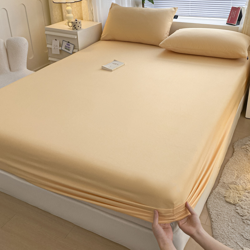 100 % Xinjiang medvilninis lovos užtiesalas, vientisas, grynos medvilnės lovos užtiesalas, vienspalvis čiužinio užtiesalas, dulkėms atsparus medvilninis lovos užtiesalo trijų dalių komplektas