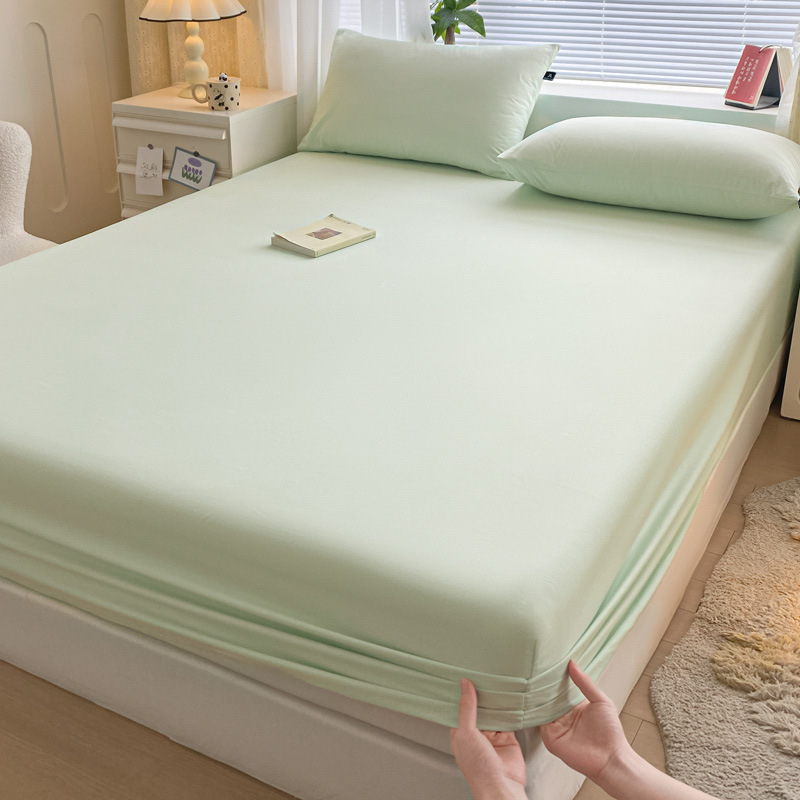 100 % Xinjiang medvilninis lovos užtiesalas, vientisas, grynos medvilnės lovos užtiesalas, vienspalvis čiužinio užtiesalas, dulkėms atsparus medvilninis lovos užtiesalo trijų dalių komplektas
