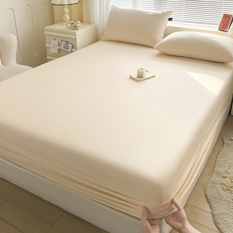 100 % Xinjiang medvilninis lovos užtiesalas, vientisas, grynos medvilnės lovos užtiesalas, vienspalvis čiužinio užtiesalas, dulkėms atsparus medvilninis lovos užtiesalo trijų dalių komplektas