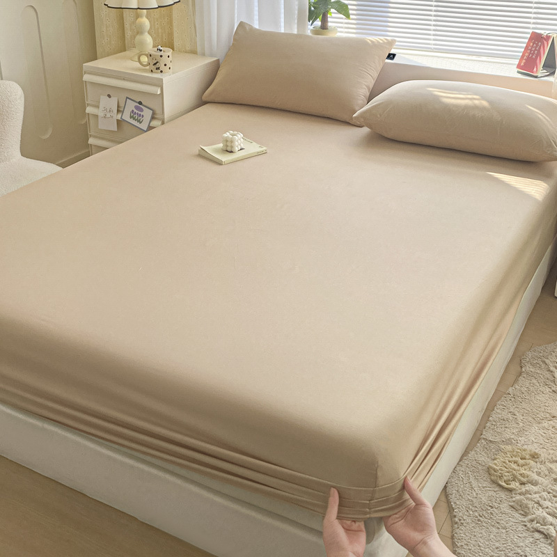 100 % Xinjiang medvilninis lovos užtiesalas, vientisas, grynos medvilnės lovos užtiesalas, vienspalvis čiužinio užtiesalas, dulkėms atsparus medvilninis lovos užtiesalo trijų dalių komplektas