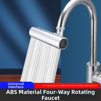 Virtuves trauku mazgāšanas jaucējkrāns, universāls pagarinātājs, lietus, četru ātrumu, pagriežams, spiediena, šļakatu necaurlaidīgs, artefakts