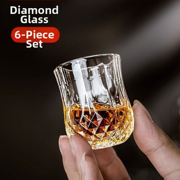 Baltojo vyno taurės, tinkančios namams, lengvos, prabangios, 50 ml, vienos arba dviejų rombo formos mažų vyno taurių, vienos taurės, vienos ir dviejų taurių, vyno taurės, tinkančios namams