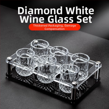 Baltojo vyno taurės, tinkančios namams, lengvos, prabangios, 50 ml, vienos arba dviejų rombo formos mažų vyno taurių, vienos taurės, vienos ir dviejų taurių, vyno taurės, tinkančios namams