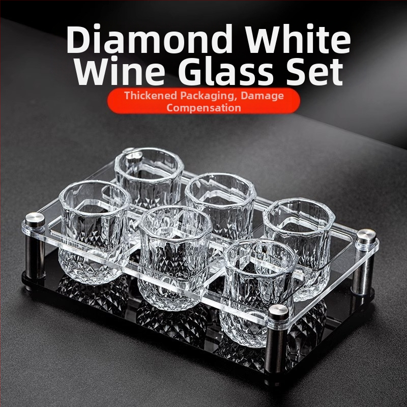 Чаша за бяло вино, комплект за Home Light Luxury 50 мл, една или две диамантени малки чаши за вино, комплект за една чаша, две чаши за вино