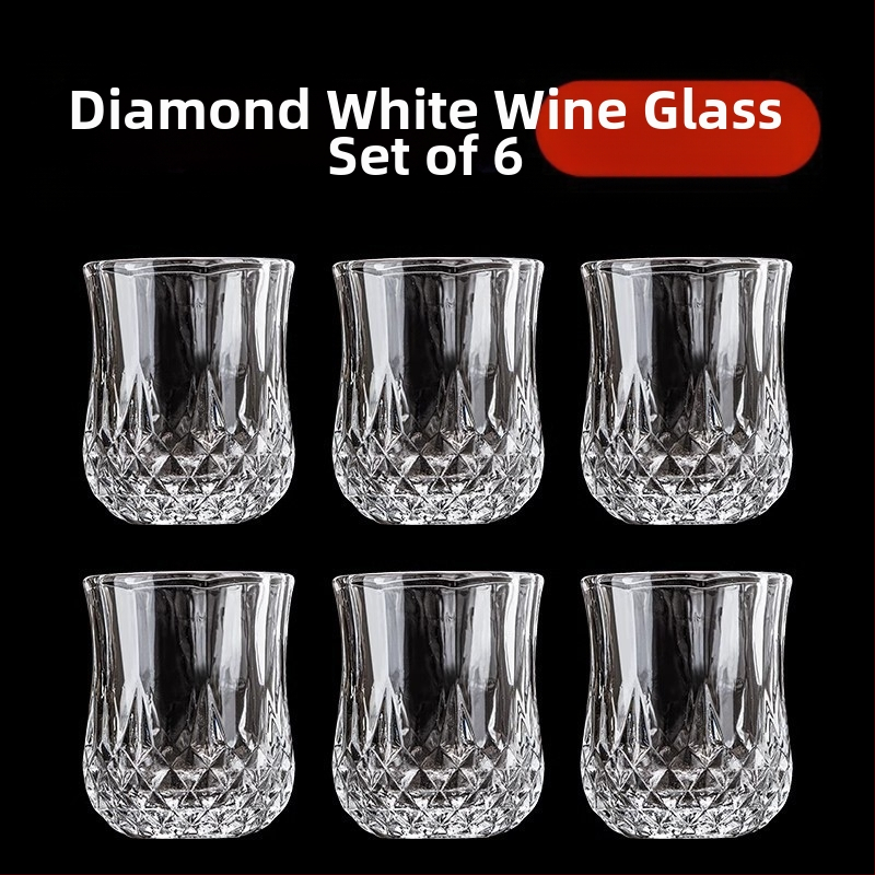 Чаша за бяло вино, комплект за Home Light Luxury 50 мл, една или две диамантени малки чаши за вино, комплект за една чаша, две чаши за вино