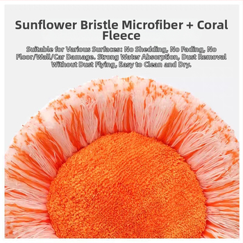 Πολυλειτουργική τηλεσκοπική σφουγγαρίστρα ηλίανθου οικιακής χρήσης με ένα ρυμούλκημα καθαρής σκόνης καθαρισμού οροφής πλύσης αυτοκινήτου τεχνητή σφουγγαρίστρα ηλίανθου