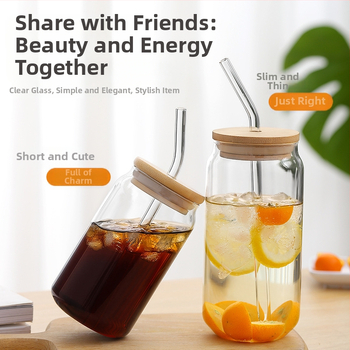 Hulgimüük kõrge boorsilikaadisisaldusega koksiklaasist purk-tüüpi käsitsi puhutud ühekihiline koksiklaas külm jook tervislik