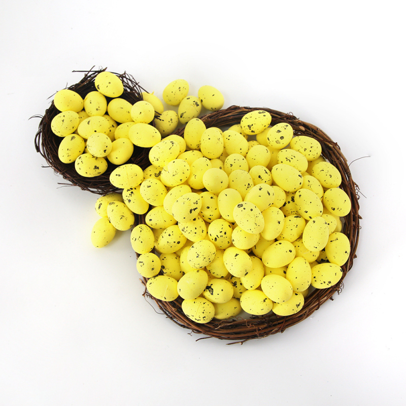 Lihavõttepühade dekoratiivne vahtmuna, kunstlik mudel, isetehtud rotangist kaunistus, vanik, värviline muna, laste mänguasjad