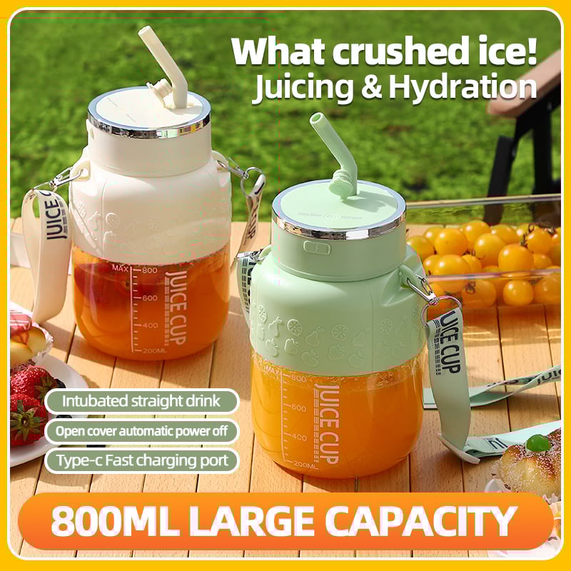 800 ml nešiojamas USB elektrinis vaisių sulčiaspaudės puodelis