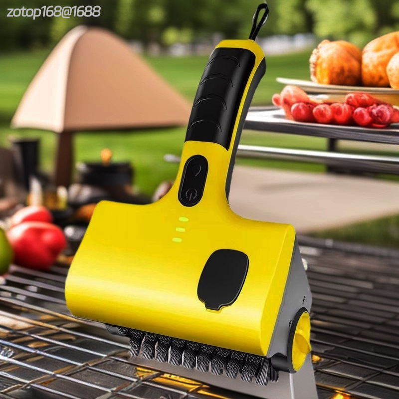 Vezeték nélküli elektromos grillkefe piknik kemping BBQ grill grill acéldrótkefe fürdőszoba csempe fürdőkád tisztítókefe