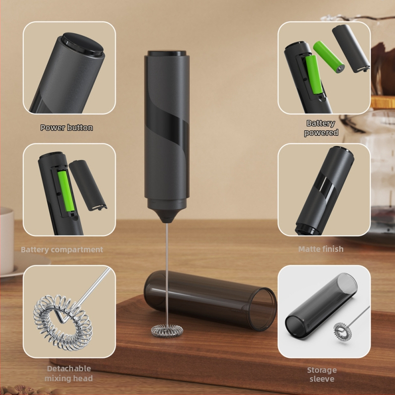 Трансграничен едро на едро миксер кафе уред яйце външен преносим с тръба за съхранение електрически разпенващ мляко помпа за мляко