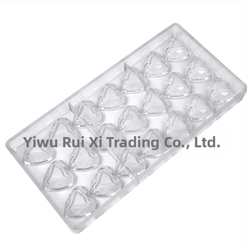 Meilės deimanto šokolado formelė plastikinė deimanto širdies šokoladinių saldainių kepimo torto forma