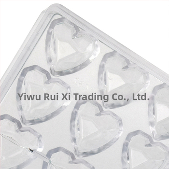 Meilės deimanto šokolado formelė plastikinė deimanto širdies šokoladinių saldainių kepimo torto forma