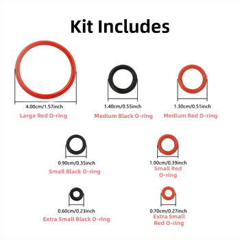 Must punane silikoonist O-tüüpi tihendusrõngas, mis ühildub Philipsi kohvimasina lahtivõtmisega, must punane ring, vastupidav silikoonrõngas