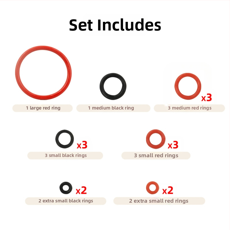 Must punane silikoonist O-tüüpi tihendusrõngas, mis ühildub Philipsi kohvimasina lahtivõtmisega, must punane ring, vastupidav silikoonrõngas