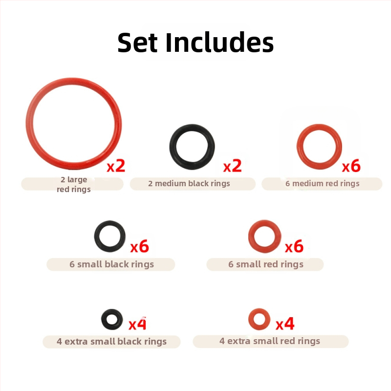 Must punane silikoonist O-tüüpi tihendusrõngas, mis ühildub Philipsi kohvimasina lahtivõtmisega, must punane ring, vastupidav silikoonrõngas