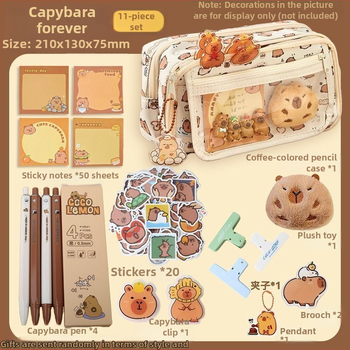 Uus Capibala pinal tüdrukutele algkooliõpilastele, uhke klapiga suure mahutavusega pinal poistele