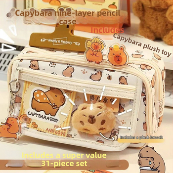 Uus Capibala pinal tüdrukutele algkooliõpilastele, uhke klapiga suure mahutavusega pinal poistele