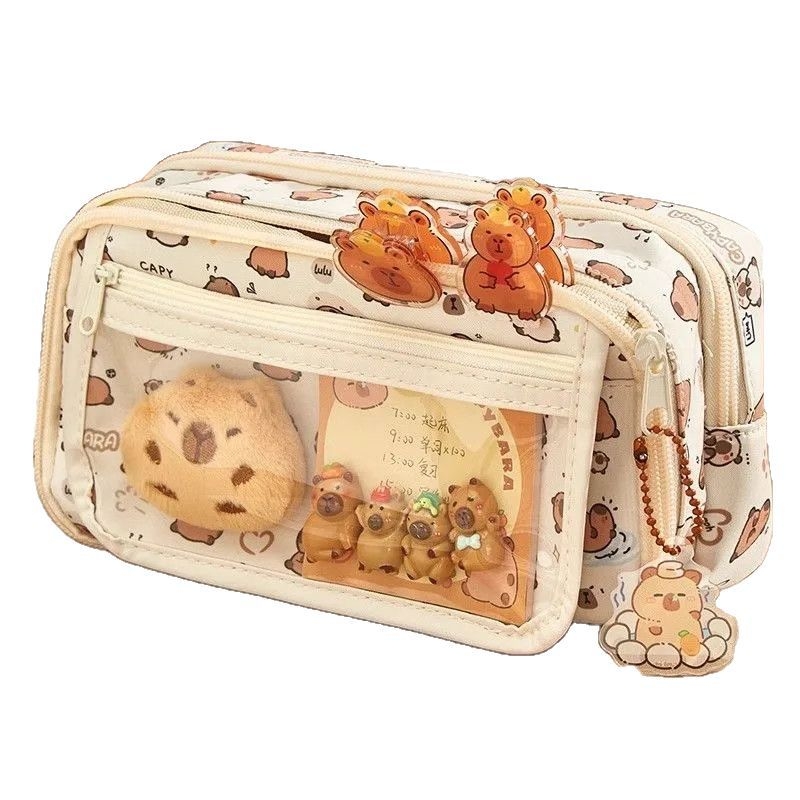 Uus Capibala pinal tüdrukutele algkooliõpilastele, uhke klapiga suure mahutavusega pinal poistele