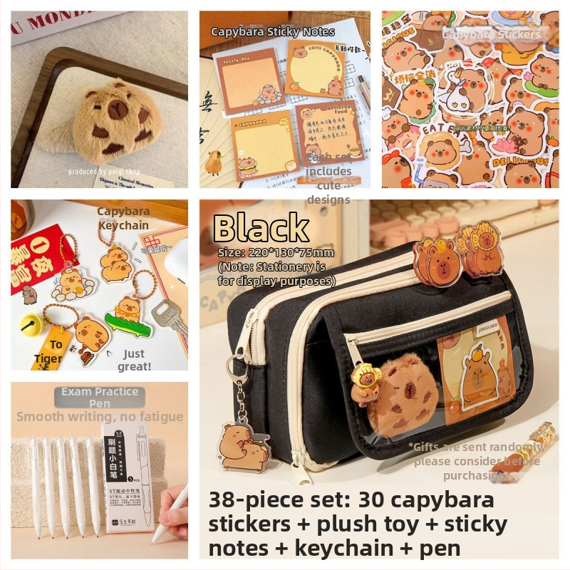 Uus Capibala pinal tüdrukutele algkooliõpilastele, uhke klapiga suure mahutavusega pinal poistele