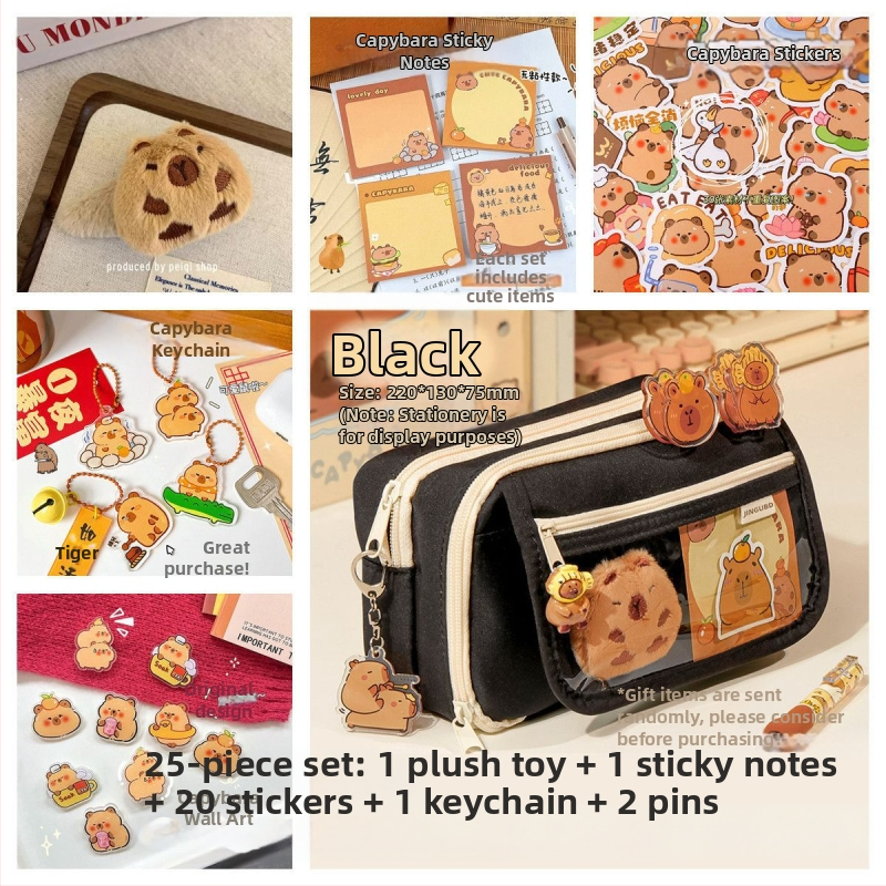 Uus Capibala pinal tüdrukutele algkooliõpilastele, uhke klapiga suure mahutavusega pinal poistele