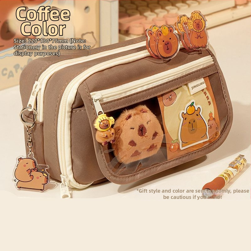 Uus Capibala pinal tüdrukutele algkooliõpilastele, uhke klapiga suure mahutavusega pinal poistele